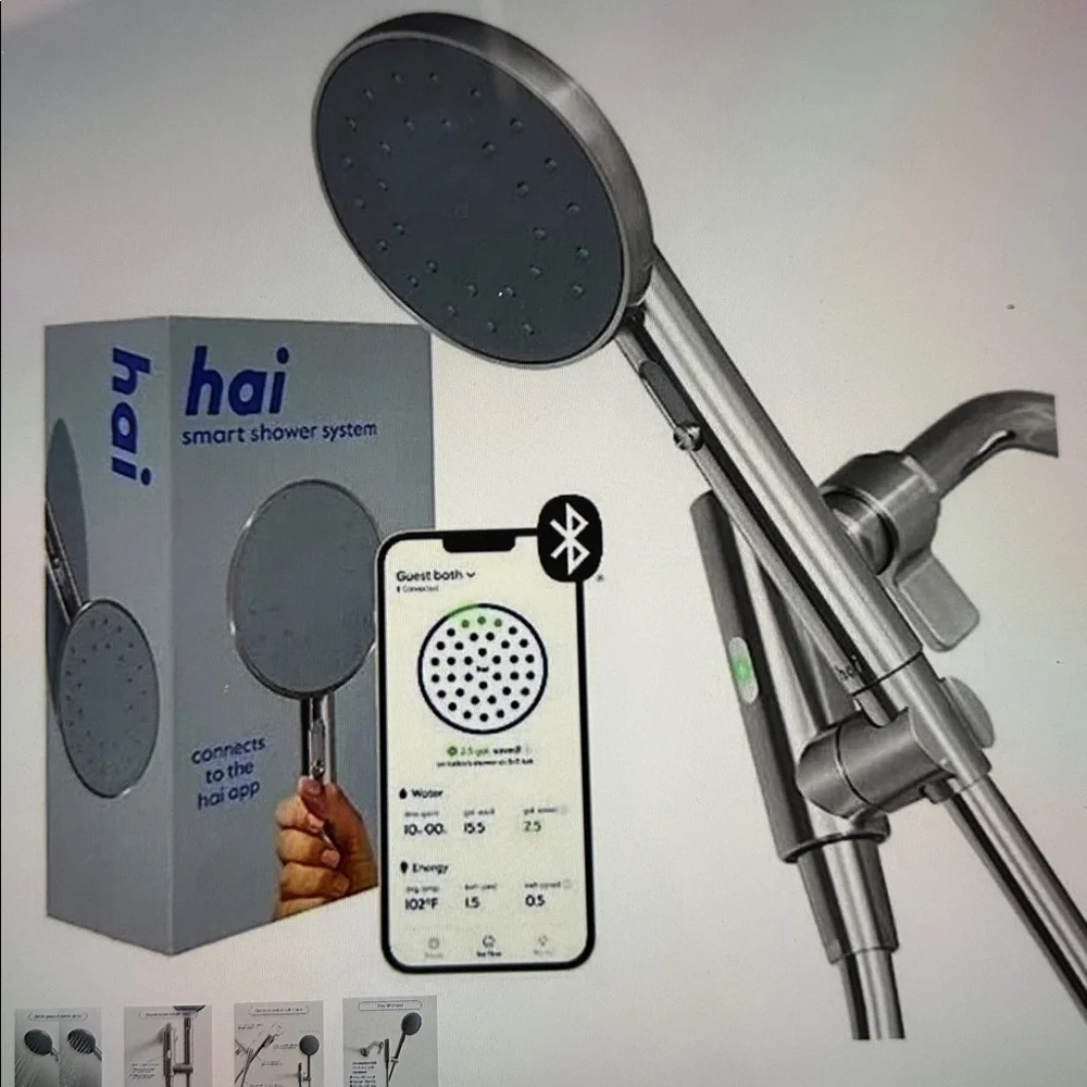 HAI smart spa shower system showerhead charcoal open box